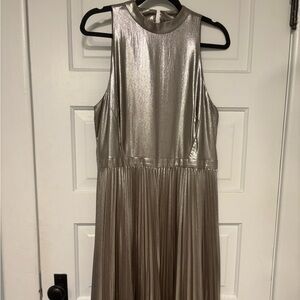 Ann Taylor Metallic Sleeveless Dress